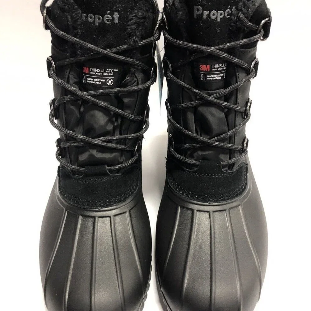 Propet Women’s Ingrid Black Winter Boot Size 11 M